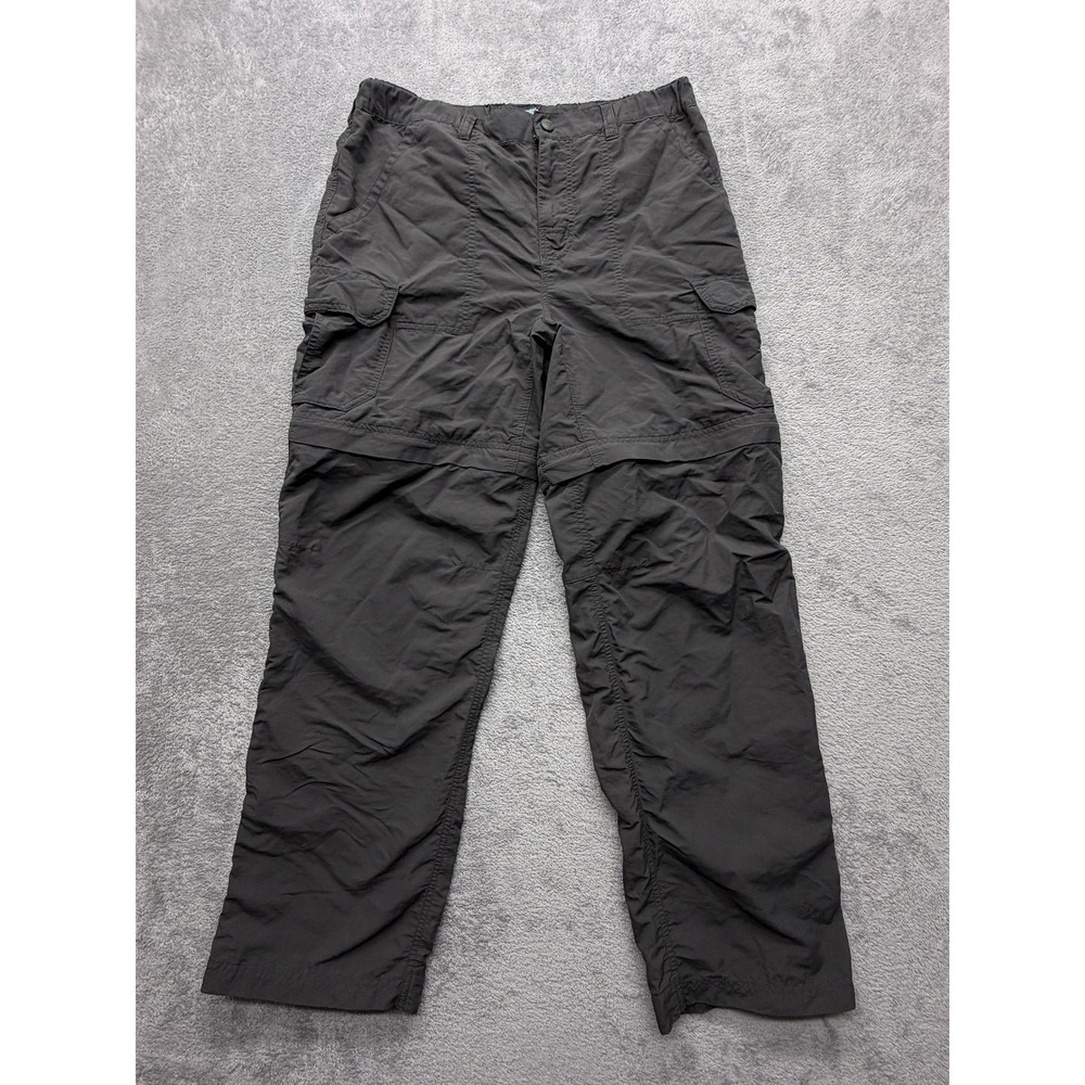REI Pants Womens 8 Petite Black Convertible Zip-Off Ankle Hiking Travel